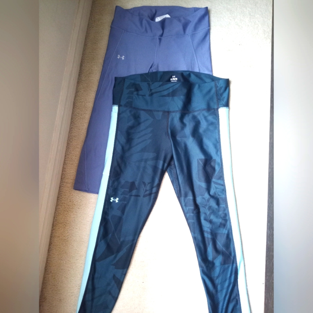 Women's Under Armour Capris Leggings , Xl And L, Both For 1 Price
